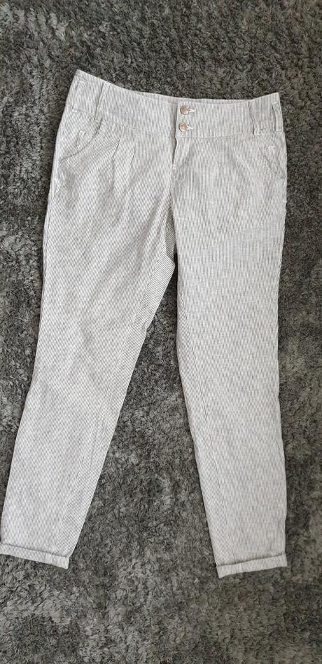 Pásikavé letné nohavice 38-40, bonprix,36