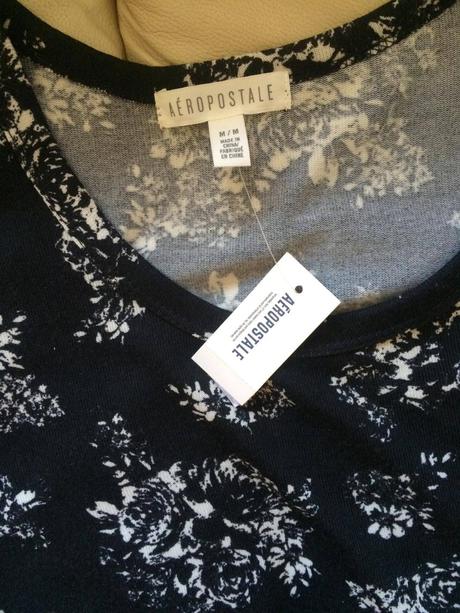 Dlhé tričko na kraťasy s rozporkom, aeropostale,m