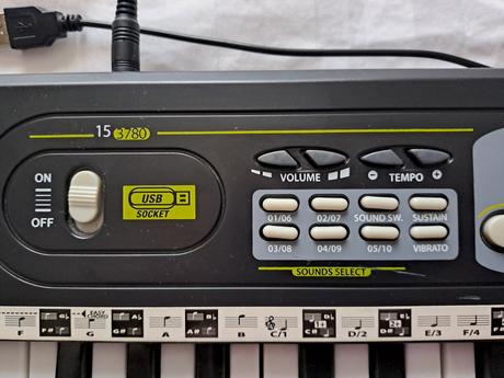 Digitálne klávesy bontempi 15 3780, 