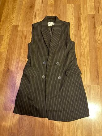 Čierna pasikava vesta, stradivarius,36