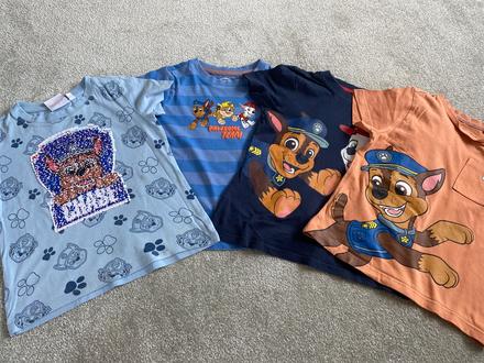 Detské trička paw- patrol krátky rukáv, 110