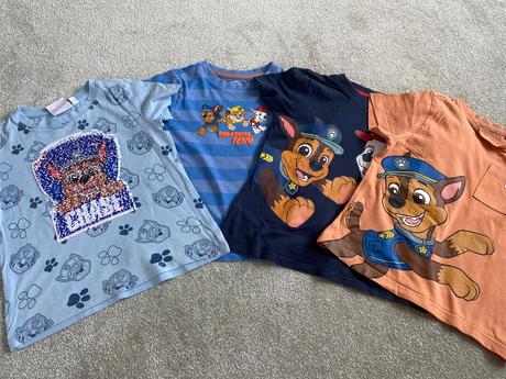 Detské trička paw- patrol krátky rukáv, 110