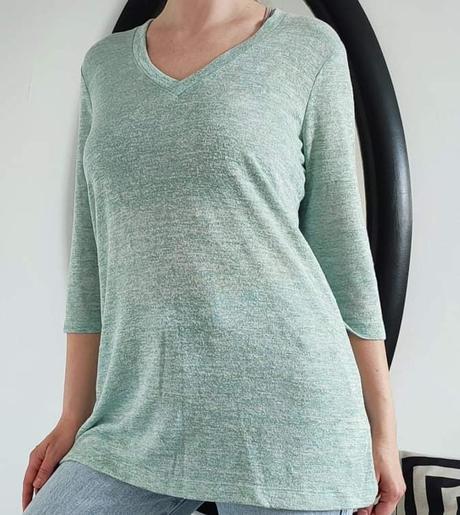 Ľahký predĺžený sveter, hema,l