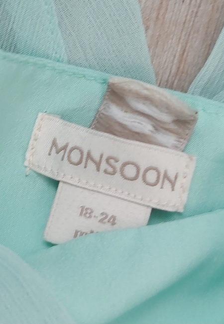 Slávnostné šaty v mentolovej farbe, monsoon,86