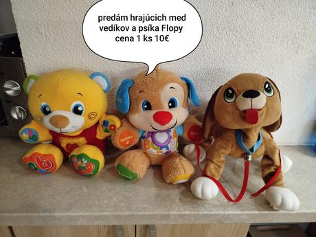 Hrajúci medvedici a psík flopy, 
