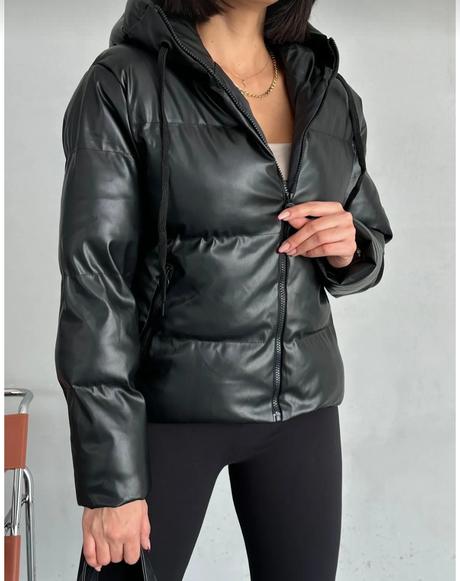 Puffy bunda kožená, m