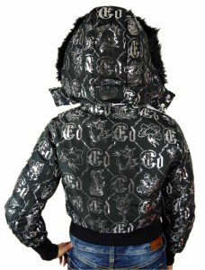 Luxusna zimna bundicka s kapuckou ed hardy vel.s, ed hardy,s