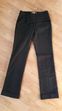 Čierne teplé podšité nohavice na zimu xs resp. 34, reserved,34