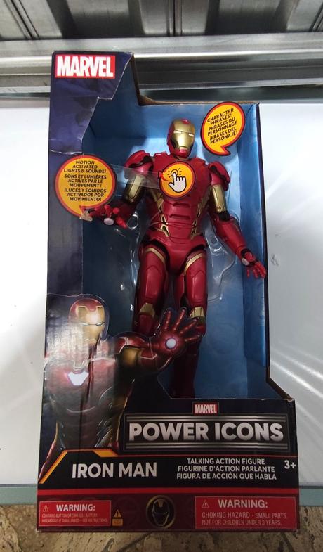Marvel power icons iron man hovoriaca figúrka,