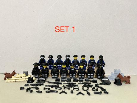 Rôzne figúrky s.w.a.t - (16ks), 