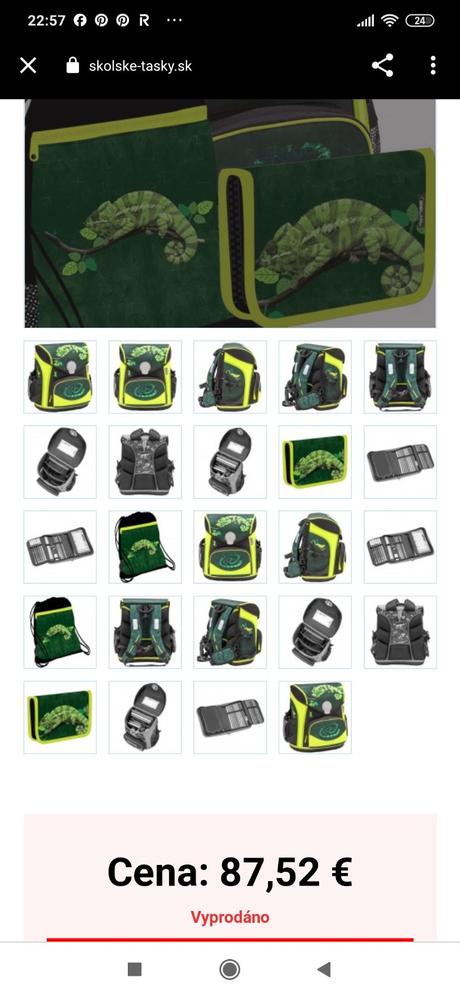 Školská taška - chameleón-vianoce, 