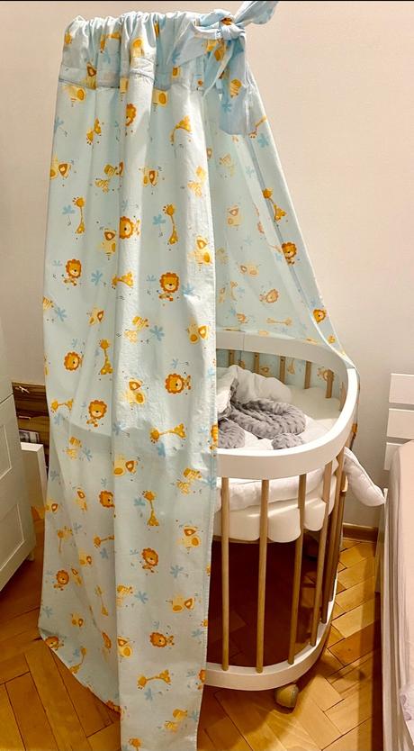 Baldachyn a mantinel do postieľky, šírka (cm): 30,dĺžka (cm): 200