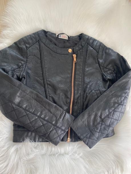 Kožená bundička, h&m,122