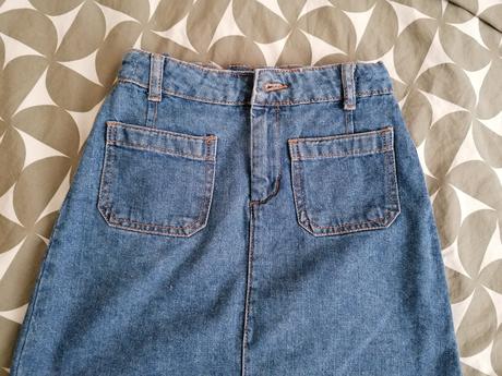 Riflová a-čková sukňa, reserved,140