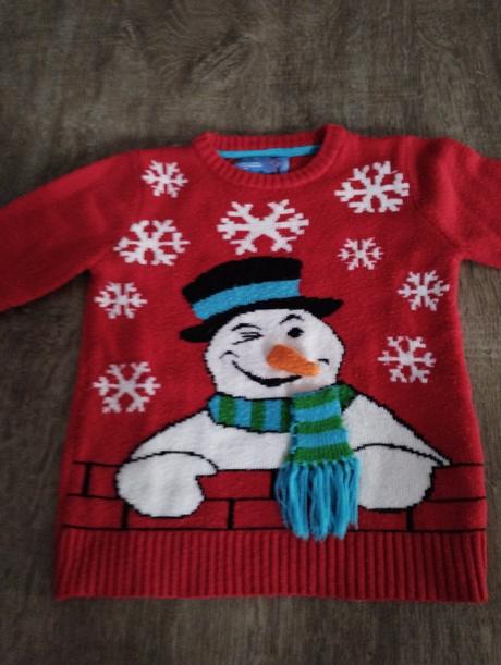 Vianočný sveter, rebel,128