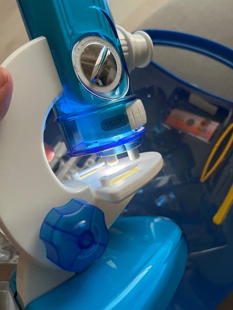 Hračka pre deti, mikroskop s držiakom na smartphon, 