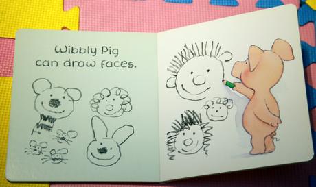 Wibbly pig makes pictures leporelo - d,