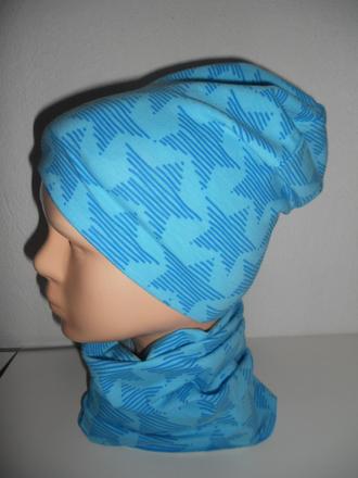 Čiapka šmolko dvojvrstvová / obojstranná, 74 - 104