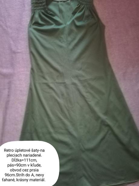 Retro šaty zelené, l