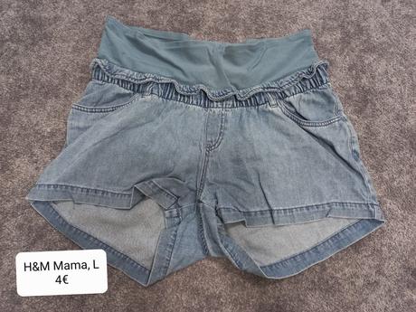 Tehotenske riflove kratasky, h&m, l, h&m,l