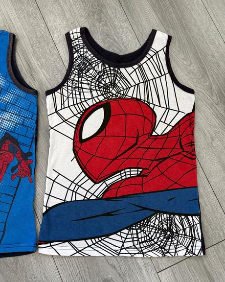 2x letné spiderman tielko veľ. 134/140, lupilu,134