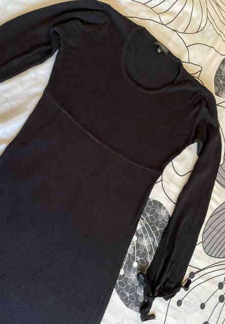 Úpletové šaty dlhý rukáv zn. amisu v. xs/s, amisu,36