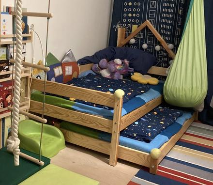 Detská posteľ pre 2 deti 160x80 cm, šírka (cm): 80,dĺžka (cm): 160