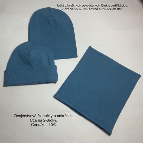 Dvojvrstvová handmade čiapka, 