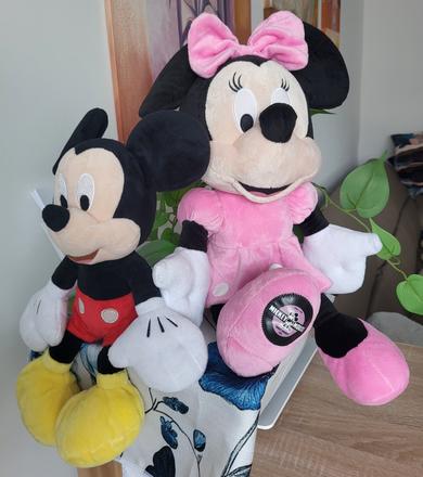 Veľká minnie 50cm a mickey 40cm,
