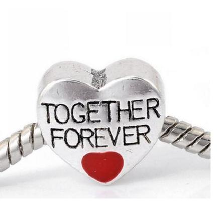 Kovová korálka together forever, 