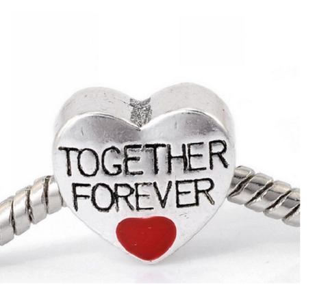 Kovová korálka together forever, 