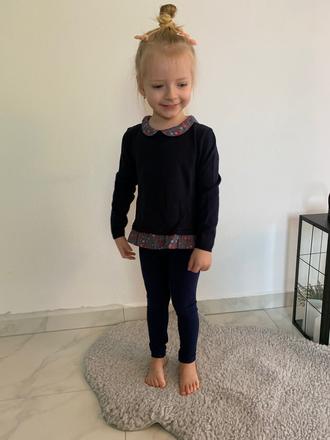 Svetrík so všitou košielkou, h&m,104