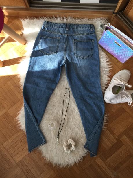 Perlickove potrhane rifle, calzedonia,xs