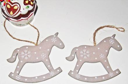 Vianočné koníky - sada 2 kusy,