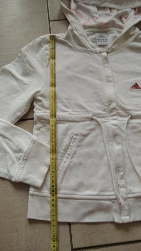 Biela mikina, adidas,176