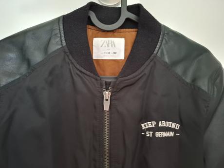 Polokožená bunda, zara,152