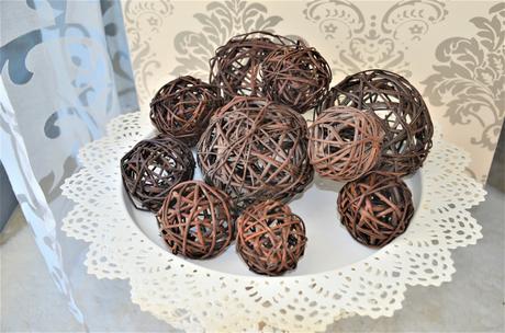 Ratanové dekoračné gule-11ks,