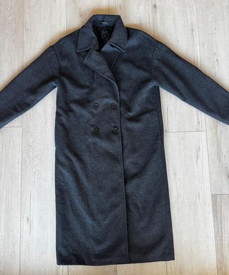 Sivý kabát trendyol 38, 38