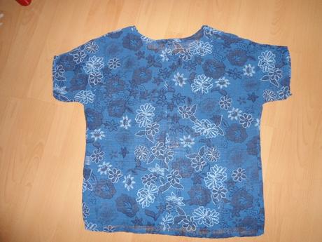 Modre tricko / damska bluzka, xxl
