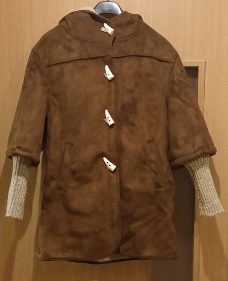 Hnedá bunda / kožuštek, zara,140