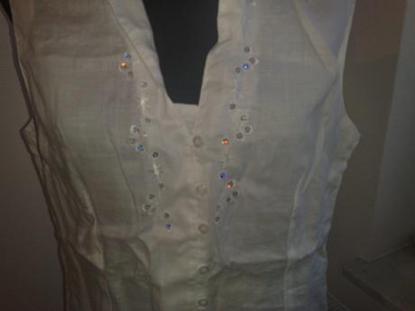 Biela tunika /top ku leginam pre slečnu alebo damu, 46