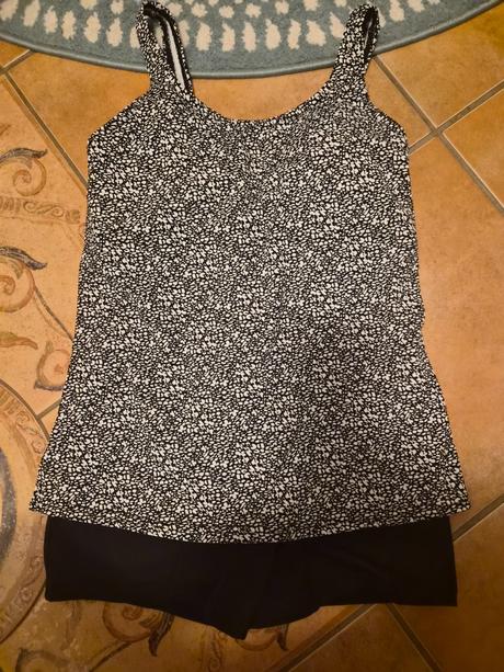 Damske.,dievc plavky tankini v.xs/s, decathlon,s