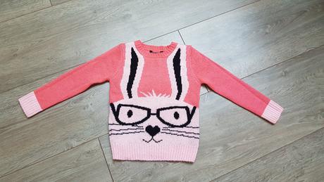 Dievčenský svetrík so zajačikom110/116, george,110