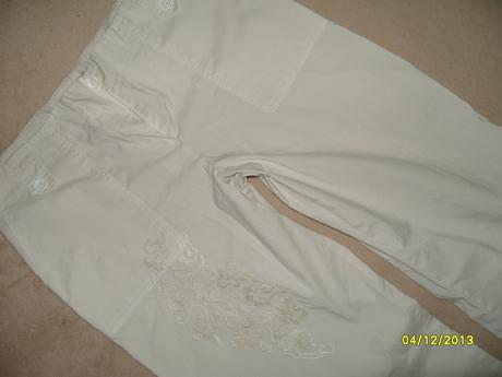 Bavln nohavice s vyšivane 170-m pas 43 cm, baby,s