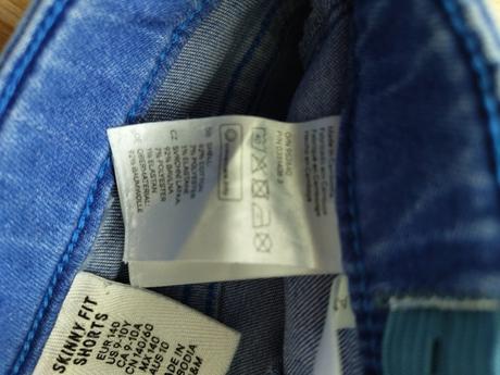 Elastické riflové kraťasy, zn. h&m, h&m,140