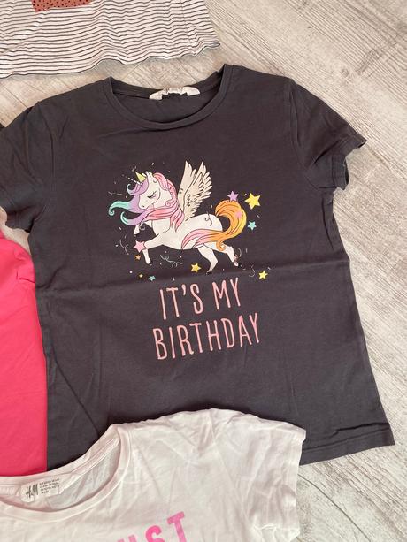 Balík tričiek h&m 122/128, 122–134