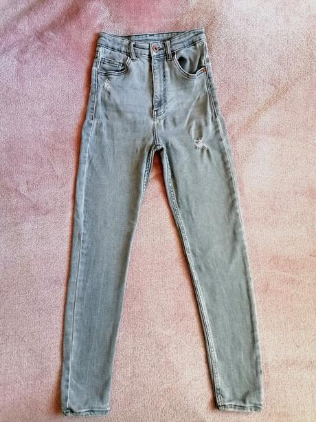 High waisted skinny džínsy, bershka,s