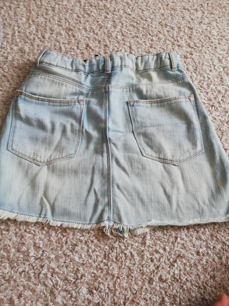 Riflová sukňa, zara,152