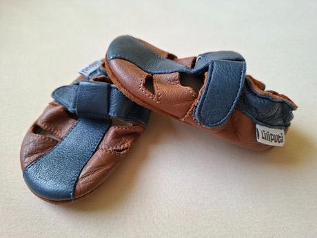 Kožené barefoot prvé topánočky / papučky, liliputi,19