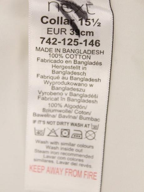 Regular fit košeľa biela next veľ. 39, next,39